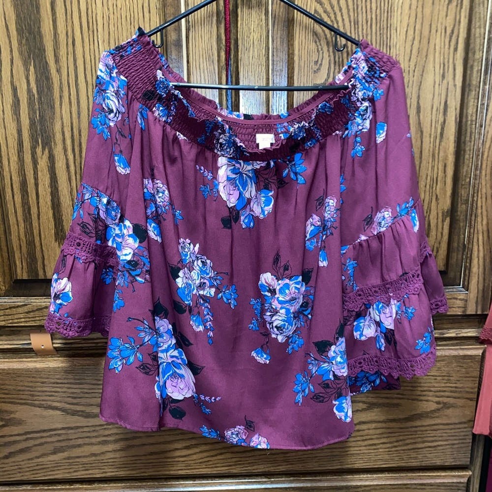 target off the shoulder top